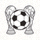 世界杯联赛官方Logo - 一个足球与冠军奖杯的组合图标