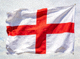 英格兰国家足球队旗帜 - 白底红色圣乔治十字